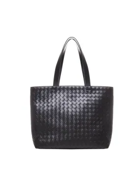 BORSA TOTE GRANDE CON CERNIERA INTRECCIATA